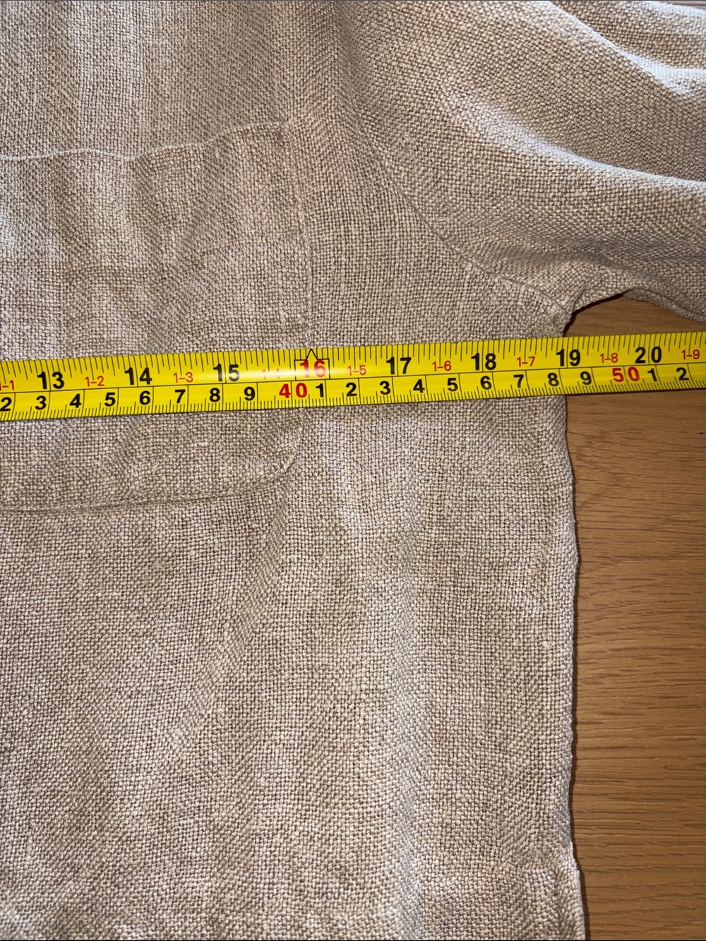 Vintage Gap 100% Linen Mandarin Collar Jacket - Picture 8 of 9